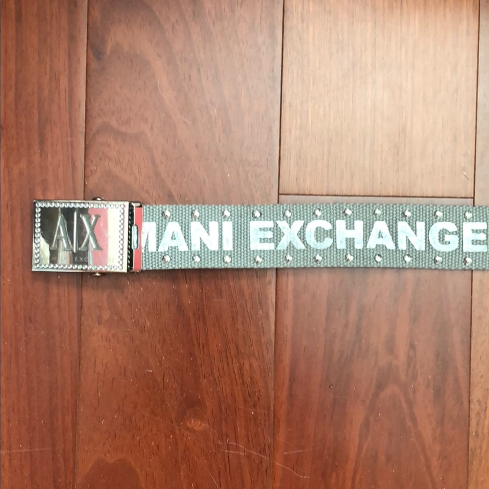 Armani Exchange Silver Belt